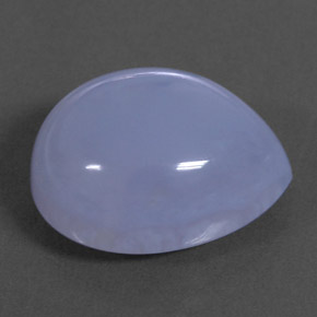 10,53 ctw natürlicher blauer Chalcedon, Transparent, Transparent / Lichtdurchlässig