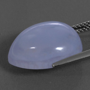 10,53 ctw natürlicher blauer Chalcedon, Transparent, Transparent / Lichtdurchlässig