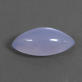 3,55 ctw natürlicher blauer Chalcedon, Transparent, Transparent / Lichtdurchlässig