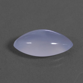 2,88 ctw natürlicher blauer Chalcedon, Transparent, Transparent / Lichtdurchlässig