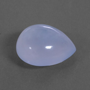 7,31 ctw natürlicher blauer Chalcedon, Transparent, Transparent / Lichtdurchlässig