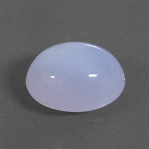 3,63 ctw natürlicher blauer Chalcedon, Transparent, Transparent / Lichtdurchlässig