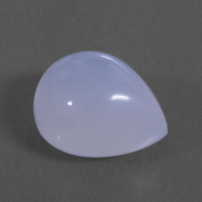 4,31 ctw natürlicher blauer Chalcedon, Transparent, Transparent / Lichtdurchlässig