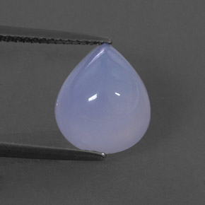 4,74 ctw natürlicher blauer Chalcedon, Transparent, Transparent / Lichtdurchlässig