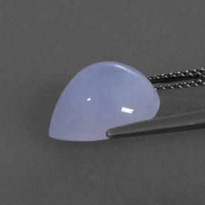 4,74 ctw natürlicher blauer Chalcedon, Transparent, Transparent / Lichtdurchlässig