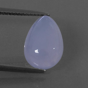 4,92 ctw natürlicher blauer Chalcedon, Transparent, Transparent / Lichtdurchlässig