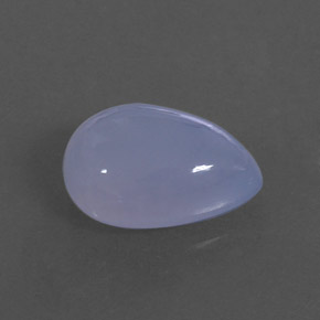 4,92 ctw natürlicher blauer Chalcedon, Transparent, Transparent / Lichtdurchlässig