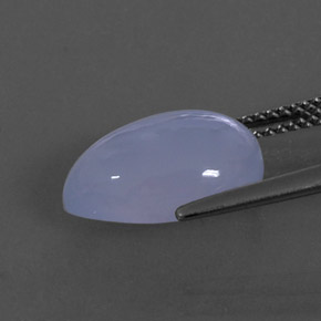 4,92 ctw natürlicher blauer Chalcedon, Transparent, Transparent / Lichtdurchlässig