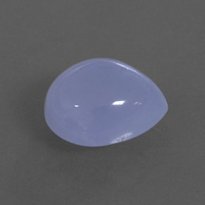 6,48 ctw natürlicher blauer Chalcedon, Transparent, Transparent / Lichtdurchlässig