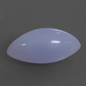 3,15 ctw natürlicher blauer Chalcedon, Transparent, Transparent / Lichtdurchlässig