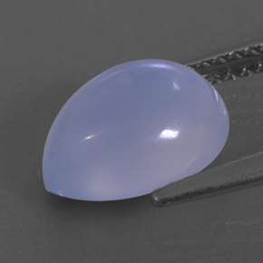 2,75 ctw natürlicher blauer Chalcedon, Transparent, Transparent / Lichtdurchlässig