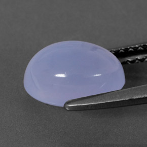 2,27 ctw natürlicher blauer Chalcedon, Transparent, Transparent / Lichtdurchlässig
