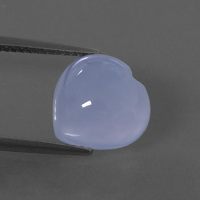 4,98 ctw natürlicher blauer Chalcedon, Transparent, Transparent / Lichtdurchlässig