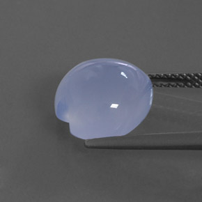 4,98 ctw natürlicher blauer Chalcedon, Transparent, Transparent / Lichtdurchlässig