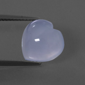 4,16 ctw natürlicher blauer Chalcedon, Transparent, Transparent / Lichtdurchlässig
