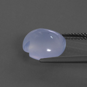 4,16 ctw natürlicher blauer Chalcedon, Transparent, Transparent / Lichtdurchlässig