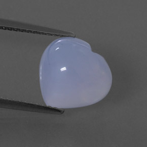 4,52 ctw natürlicher blauer Chalcedon, Transparent, Transparent / Lichtdurchlässig