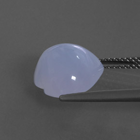 4,52 ctw natürlicher blauer Chalcedon, Transparent, Transparent / Lichtdurchlässig
