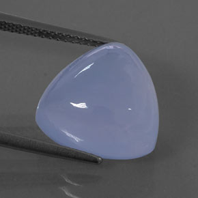 9,54 ctw natürlicher blauer Chalcedon, Transparent, Transparent / Lichtdurchlässig