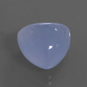 9,54 ctw natürlicher blauer Chalcedon, Transparent, Transparent / Lichtdurchlässig