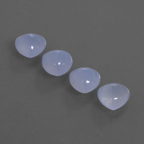  ct natürliche blauer Chalcedon-Edelsteine, Transparent, Transparent / Lichtdurchlässig