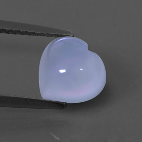 2,25 ctw natürlicher blauer Chalcedon, Transparent, Transparent / Lichtdurchlässig
