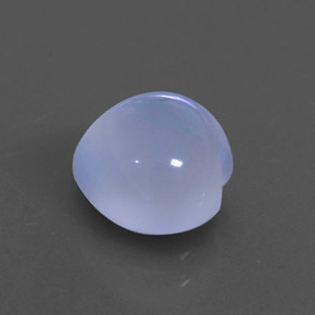 2,25 ctw natürlicher blauer Chalcedon, Transparent, Transparent / Lichtdurchlässig