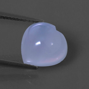4,77 ctw natürlicher blauer Chalcedon, Transparent, Transparent / Lichtdurchlässig