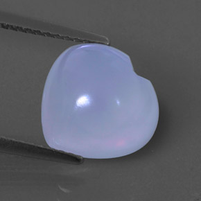 4,12 ctw natürlicher violetter Chalcedon, Transparent, Transparent / Lichtdurchlässig