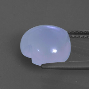 4,12 ctw natürlicher violetter Chalcedon, Transparent, Transparent / Lichtdurchlässig