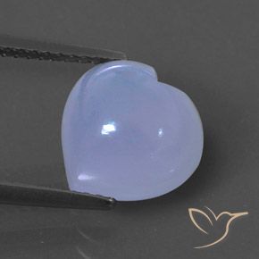 3,79 ctw natürlicher violetter Chalcedon, Transparent, Transparent / Lichtdurchlässig