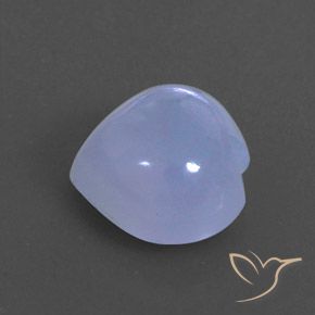 3,79 ctw natürlicher violetter Chalcedon, Transparent, Transparent / Lichtdurchlässig