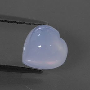 2,88 ctw natürlicher blauer Chalcedon, Transparent, Transparent / Lichtdurchlässig