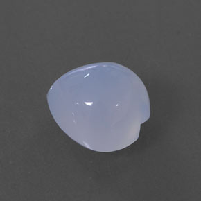 2,88 ctw natürlicher blauer Chalcedon, Transparent, Transparent / Lichtdurchlässig