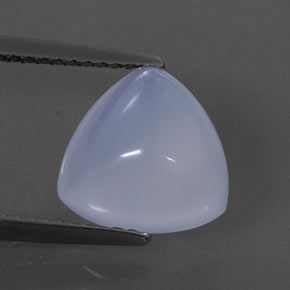 3,44 ctw natürlicher blauer Chalcedon, Transparent, Transparent / Lichtdurchlässig