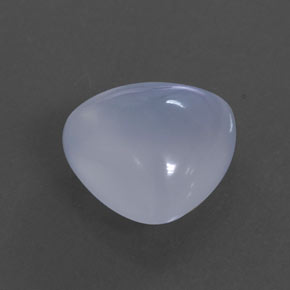 3,44 ctw natürlicher blauer Chalcedon, Transparent, Transparent / Lichtdurchlässig