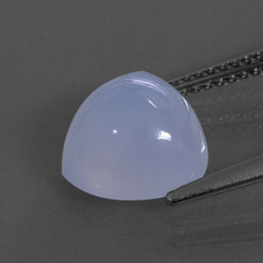 3,86 ctw natürlicher blauer Chalcedon, Transparent, Transparent / Lichtdurchlässig
