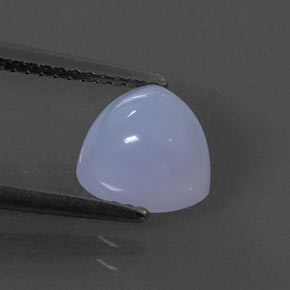 2,25 ctw natürlicher blauer Chalcedon, Transparent, Transparent / Lichtdurchlässig