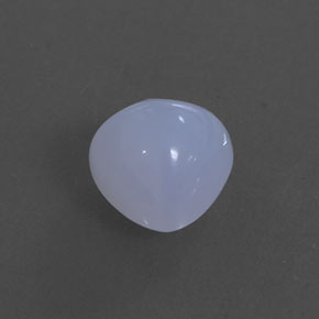 2,25 ctw natürlicher blauer Chalcedon, Transparent, Transparent / Lichtdurchlässig