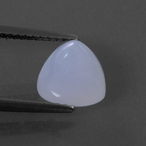 2,15 ctw natürlicher blauer Chalcedon, Transparent, Transparent / Lichtdurchlässig