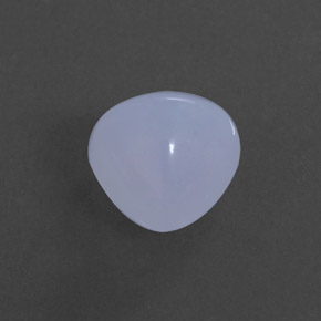 2,15 ctw natürlicher blauer Chalcedon, Transparent, Transparent / Lichtdurchlässig
