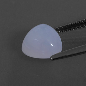 2,15 ctw natürlicher blauer Chalcedon, Transparent, Transparent / Lichtdurchlässig