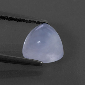 1,74 ctw natürlicher blauer Chalcedon, Transparent, Transparent / Lichtdurchlässig