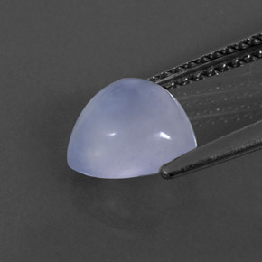1,74 ctw natürlicher blauer Chalcedon, Transparent, Transparent / Lichtdurchlässig