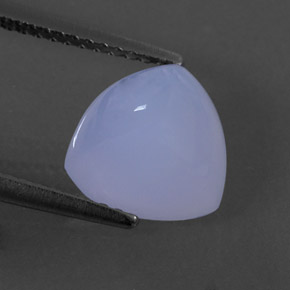 3,32 ctw natürlicher blauer Chalcedon, Transparent, Transparent / Lichtdurchlässig