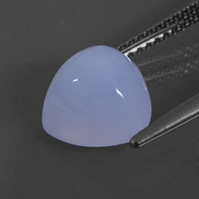 3,32 ctw natürlicher blauer Chalcedon, Transparent, Transparent / Lichtdurchlässig