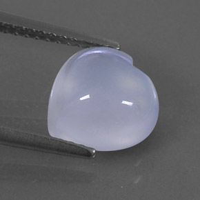 2,27 ctw natürlicher blauer Chalcedon, Transparent, Transparent / Lichtdurchlässig