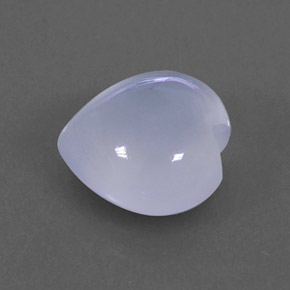 2,27 ctw natürlicher blauer Chalcedon, Transparent, Transparent / Lichtdurchlässig