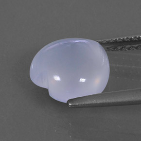 2,27 ctw natürlicher blauer Chalcedon, Transparent, Transparent / Lichtdurchlässig