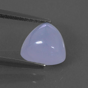 1,69 ctw natürlicher blauer Chalcedon, Transparent, Transparent / Lichtdurchlässig